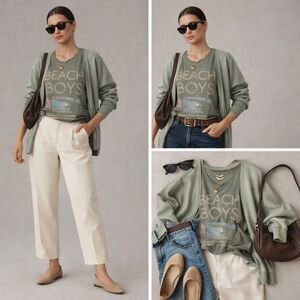 Anthro X Letluv Beach Boys Silver Anniversary Tank Size Small, NWT Graphic Tee